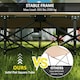 image 5 of Outsunny Camping Bed for Adults with Cushion, Headrest, Side Pocket, Grey 
