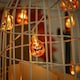 image 4 of Living and Home Halloween Decorative Pumpkin LED String Lights Battery Operated