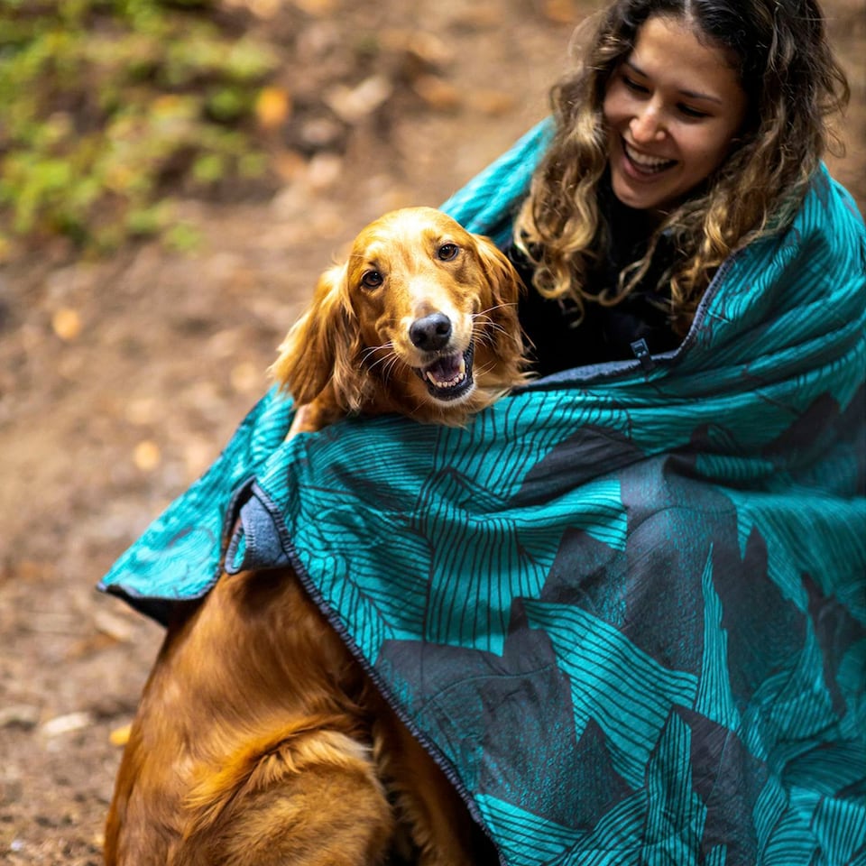 image 1 of FieldDay Blanket - Compact Picnic & Camping Blanket Outdoor Throw | Blue | Blue | One Size | 1