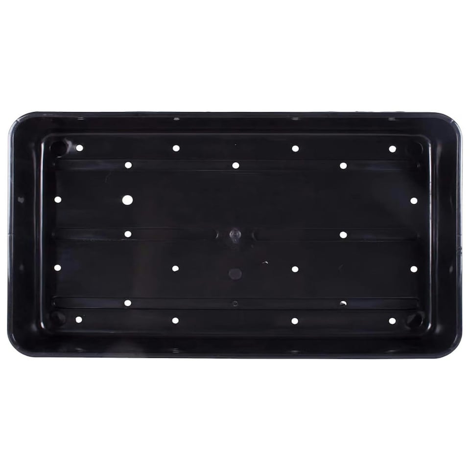 image 1 of 12 x Plastic Heavy Duty Seed Trays With Strong Rim For Extra Rigidity Ideal For Gardens & Greenhouse