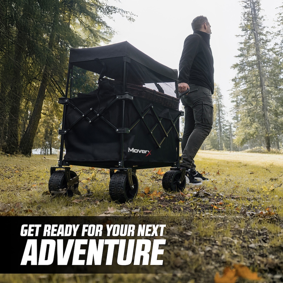 image 1 of MoverX 200L Canopy Trolley Camping Outdoor Wagon