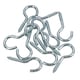 image 1 of Screw Hook Fasteners Hangers Zinc Coated Finish 12mm Dia 40mm length 12pc