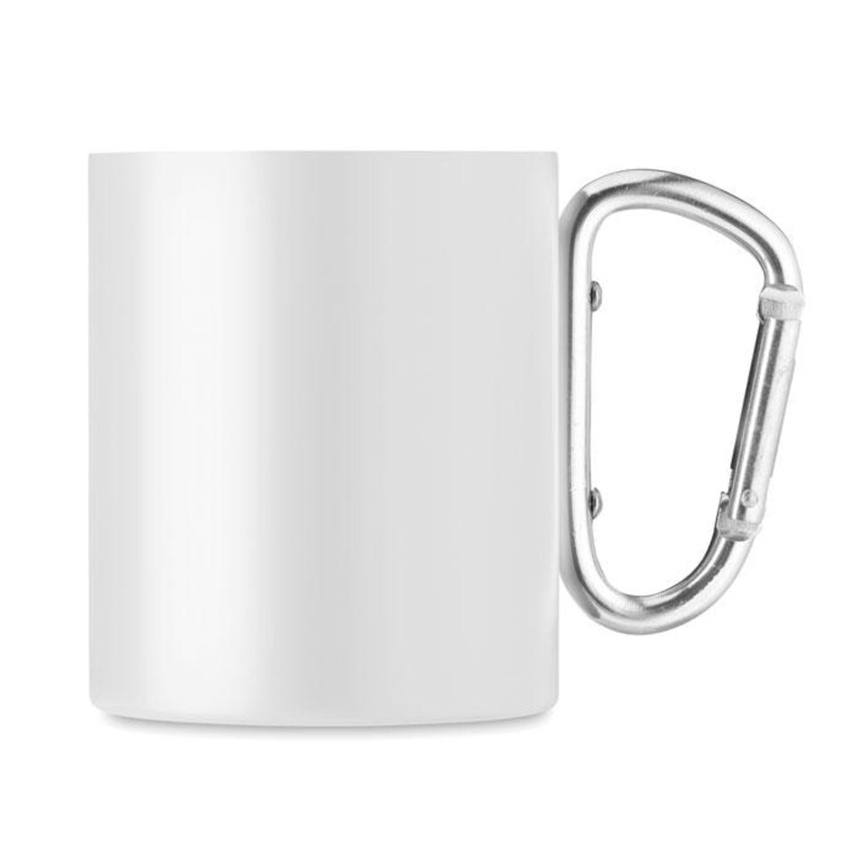 image 1 of MidOcean Arom Metal Carabiner Clip Mug - White - One Size
