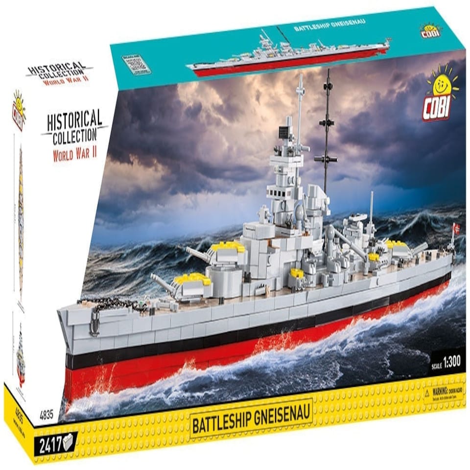 image 1 of Battleship Gneisenau brick model - COBI 4835 - 2417 bricks
