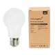 image 1 of ValueLights 4 Pack E27 White Plastic GLS LED 6W Cool White 6500K 500lm Light Bulb