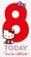 image 3 of Hello Kitty Age 8 Birthday Card