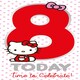 image 3 of Hello Kitty Age 8 Birthday Card
