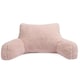 image 1 of OHS Teddy Fleece Bed Reading Cuddle Cushion, 60x100cm - Blush Pink