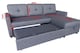 image 5 of The Savona 3 Seater Storage Sofa in Grey or Silver | Grey | One Size