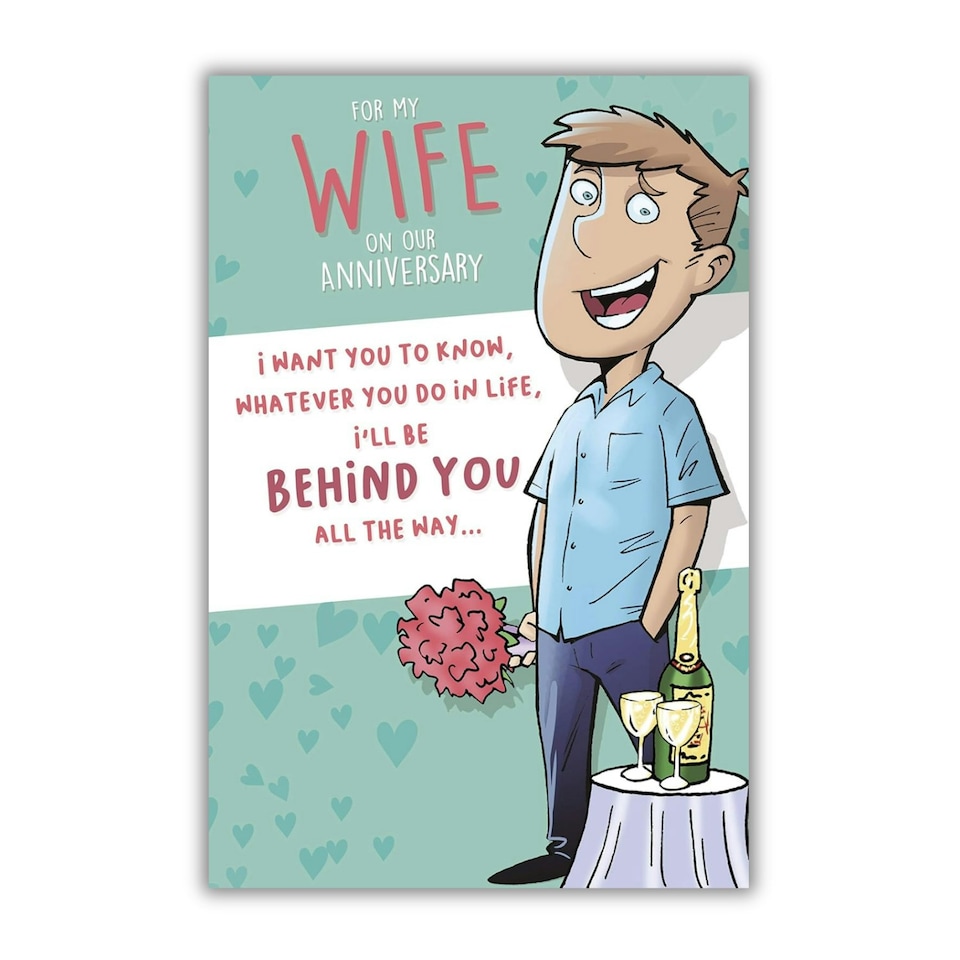 Face Ache, Wife Anniversary Card, Congratulations on our Anniversary Card Wife from Husband