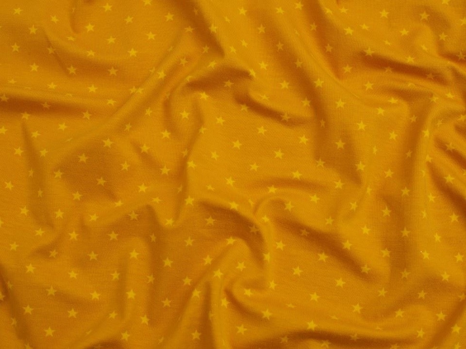 Yellow Cotton Jersey Stretch Knit Fabric for Dressmaking, 150cm / 59" Wide - per metre