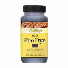 Fiebing's Pro Dye - Professional Oil-Based Leather Colour Dyes 4oz | Black | Black
