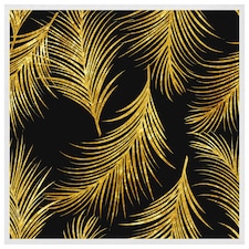 Golden tropical (Picture Frame) White | L