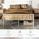 image 5 of HOMCOM Double Metal Bed Frame w/ Headboard & Footboard, Bedroom Furniture