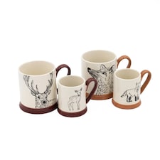 Creative Tops Into The Wild Set with Two Sets of Mugs - Deer & Fox