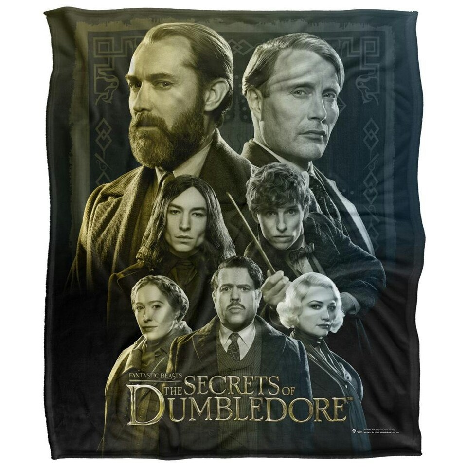 image 1 of Fantastic Beasts Movie Poster Blanket - Multicoloured - One Size