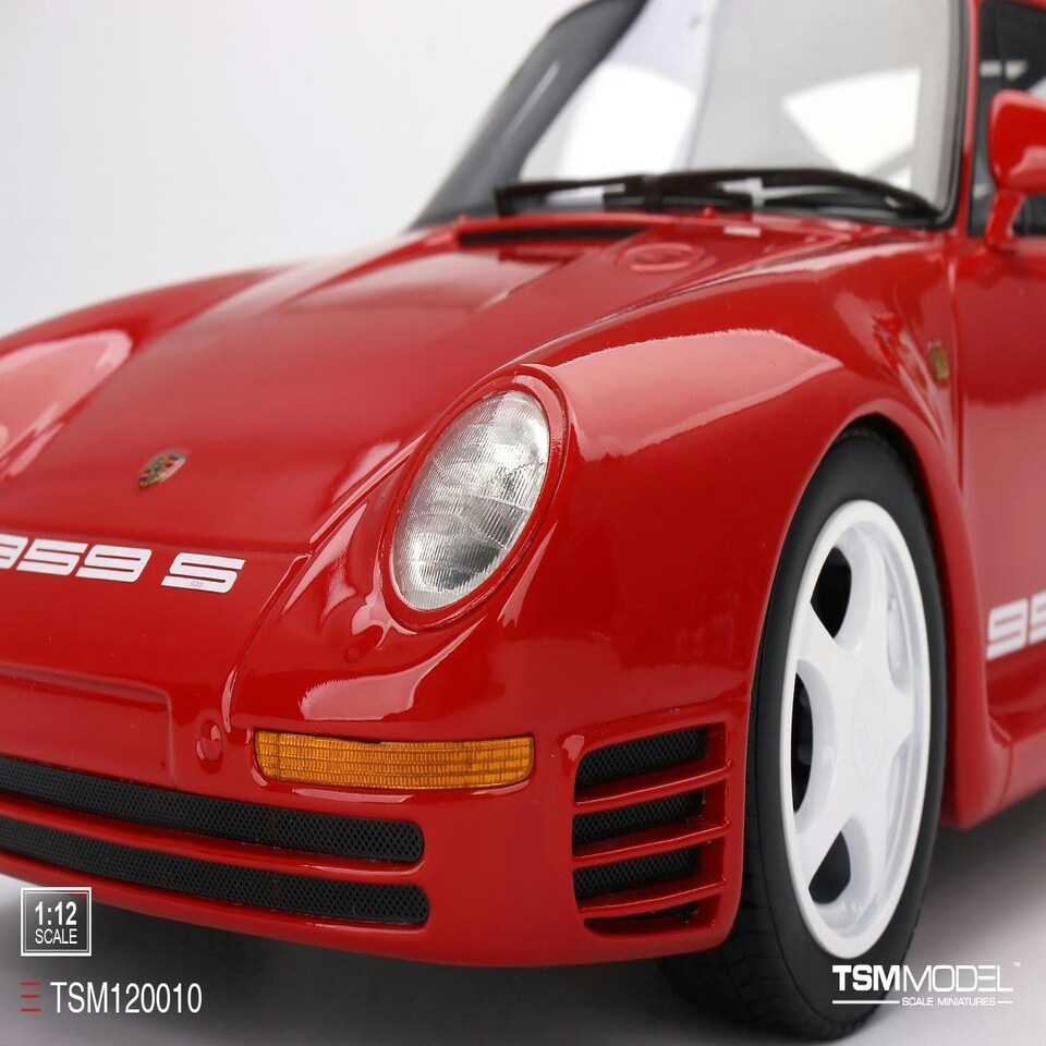 image 1 of Porsche 959 Sport Guards Red 1:12 Scale TSM TSM120010
