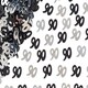 image 2 of 90th Confetti Black & Silver 14G 2PK