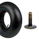 image 2 of SPARES2GO Innertube 3.50-4.00 x 8 Pneumatic Wheel Barrow Trailer Truck Cart Straight Inner Tube