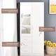 image 6 of HOMCOM 2 Door 3 Drawer Mirrored Wardrobe with Hanging Rail, Modern Clothes Storage Cupboard with Mirror, Drawers and Adjustable Shelves for Bedroom, 80 x 50 x 180 cm, White
