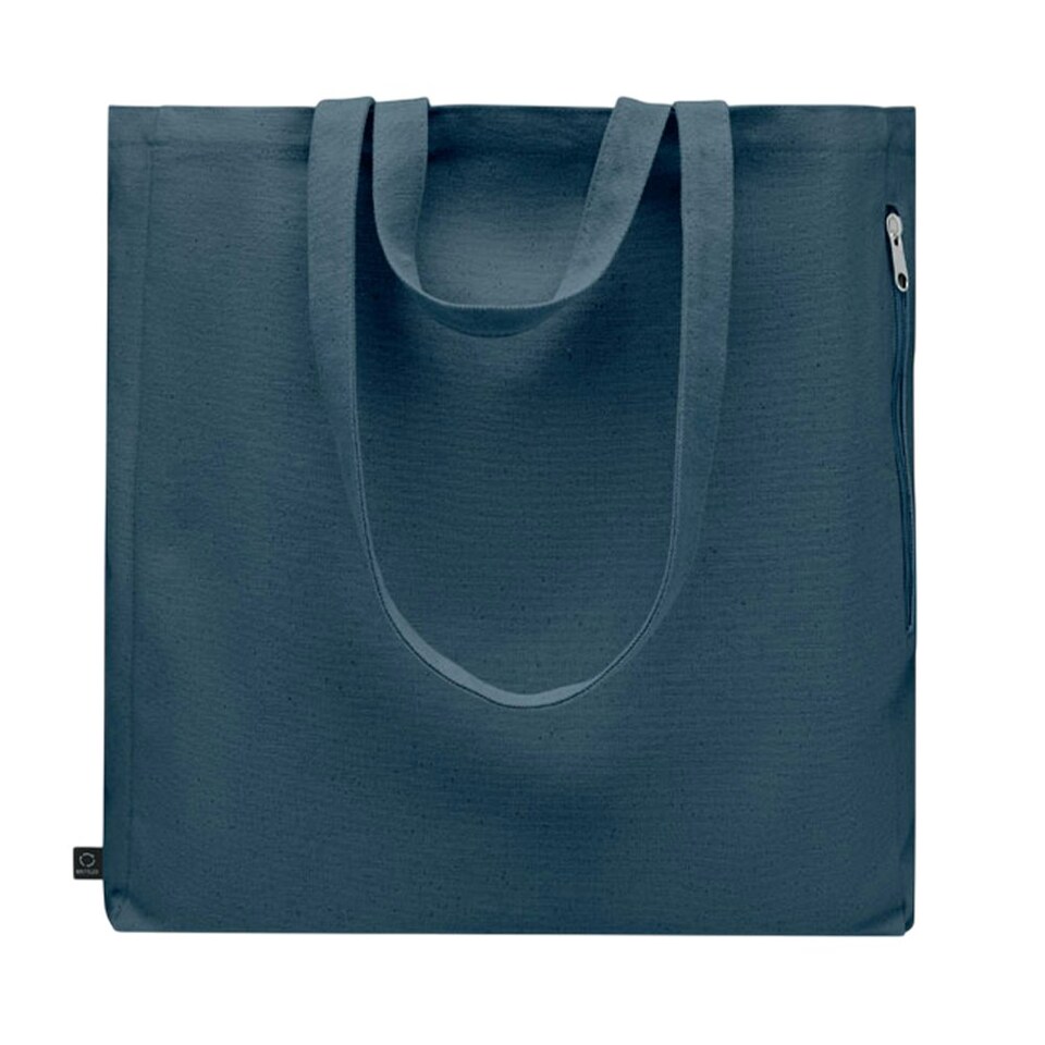 image 1 of MidOcean GAVE Recycled Cotton Shopper Bag - Blue - One Size | Blue