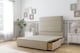 image 4 of Sloomy Texas Almond Coniston Divan Bed Base 4 Drawers With 26 Inch Strutted Headboard | Cream | Almond | Super King | 1