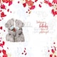 image 4 of Bears Sat With Rose One I Love Birthday Card