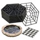 image 1 of GEEZY Pond Guard Protector Floating Net Rings Black 20 Piece Set