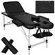 image 1 of Massage Table Set Massage Bench Massage Table Massage Bed Cosmetic Lounger Bag Bolsters Head And Armrests | Black | black | 1