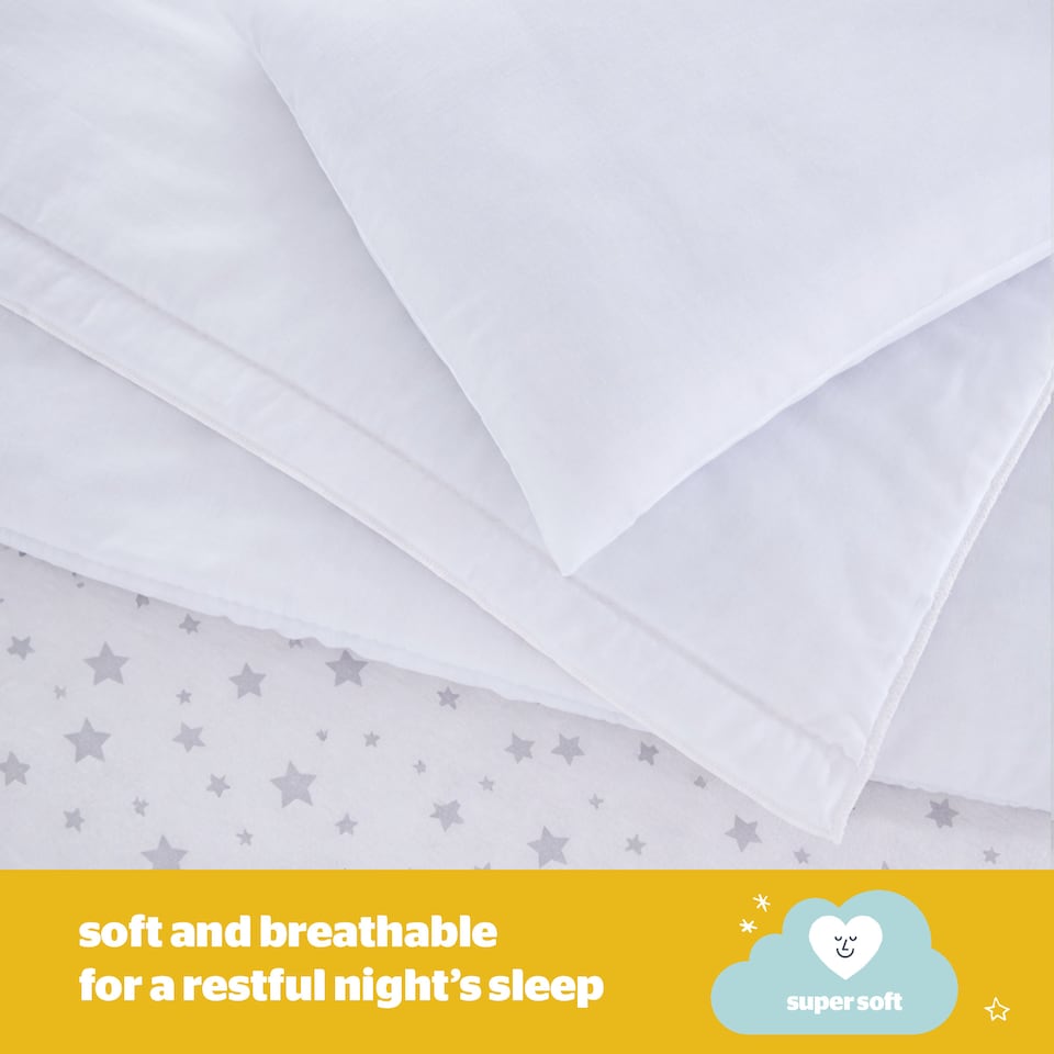 image 1 of Silentnight Safe Nights Anti Allergy Cot Bed Pillow - 2 Pack