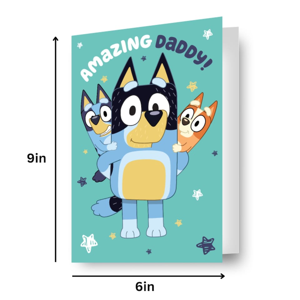 image 1 of Bluey Daddy Birthday Card