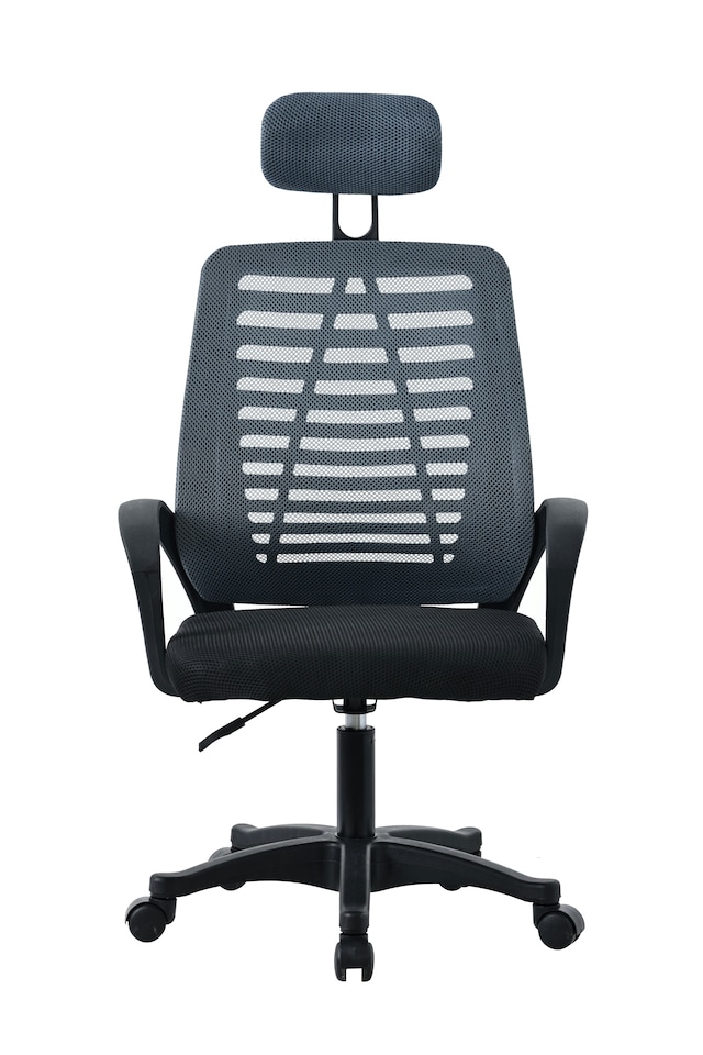 image 1 of MOF Mesh Ergonomic Office Chair Adjustable Headrest DC156 | Black