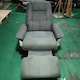 image 6 of HOMCOM Manual Recliner Swivel Reclining Chair with Footrest Armrests Grey Grey