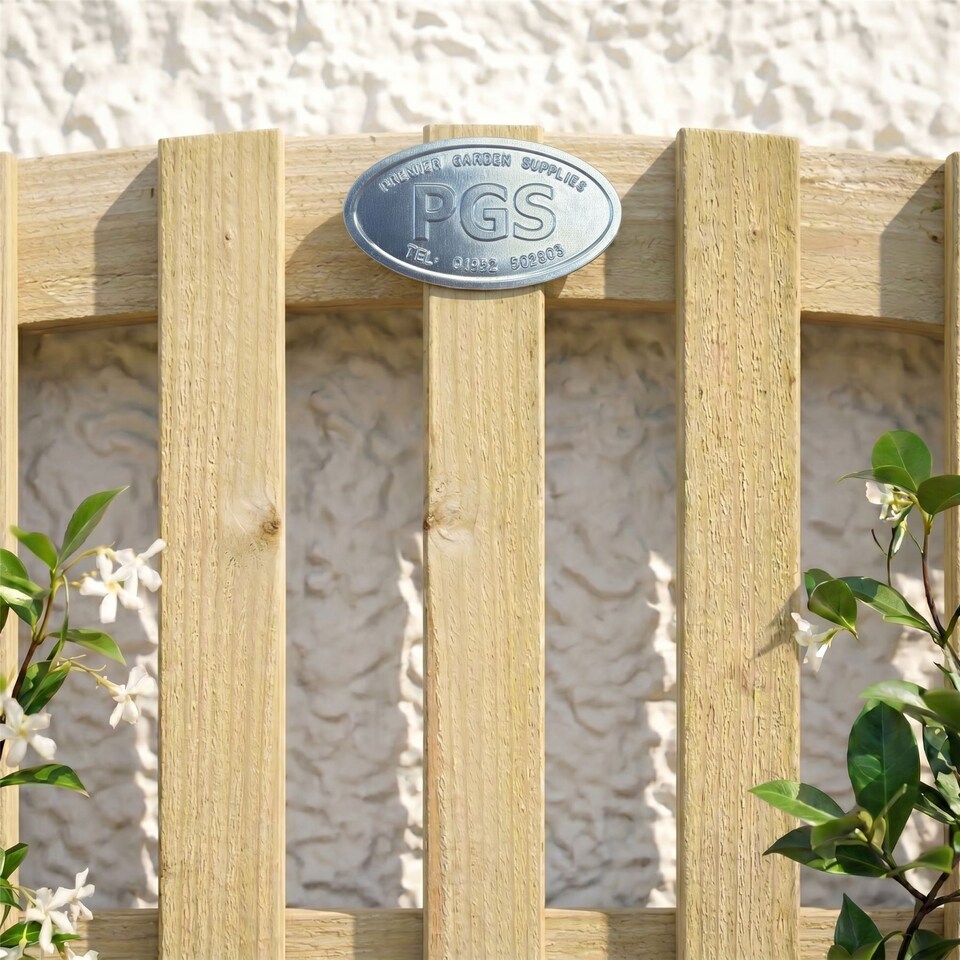 image 1 of Premier Florence Wooden  W:6ft x H:4ft Trellis Fence Panel Topper Screen (Pack of 5)