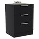 image 8 of Vida Designs Trega 3 Drawer Bedside Chest Bedroom Storage Unit, (H) 50cm x (W) 39cm x (D) 28cm, Black