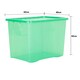 image 5 of Wham Crystal 5 x 80L Stackable Plastic Storage Boxes with Lids Green