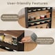 image 6 of COSTWAY 4-Tier Slim Storage Cart with Open Shelves Black Black