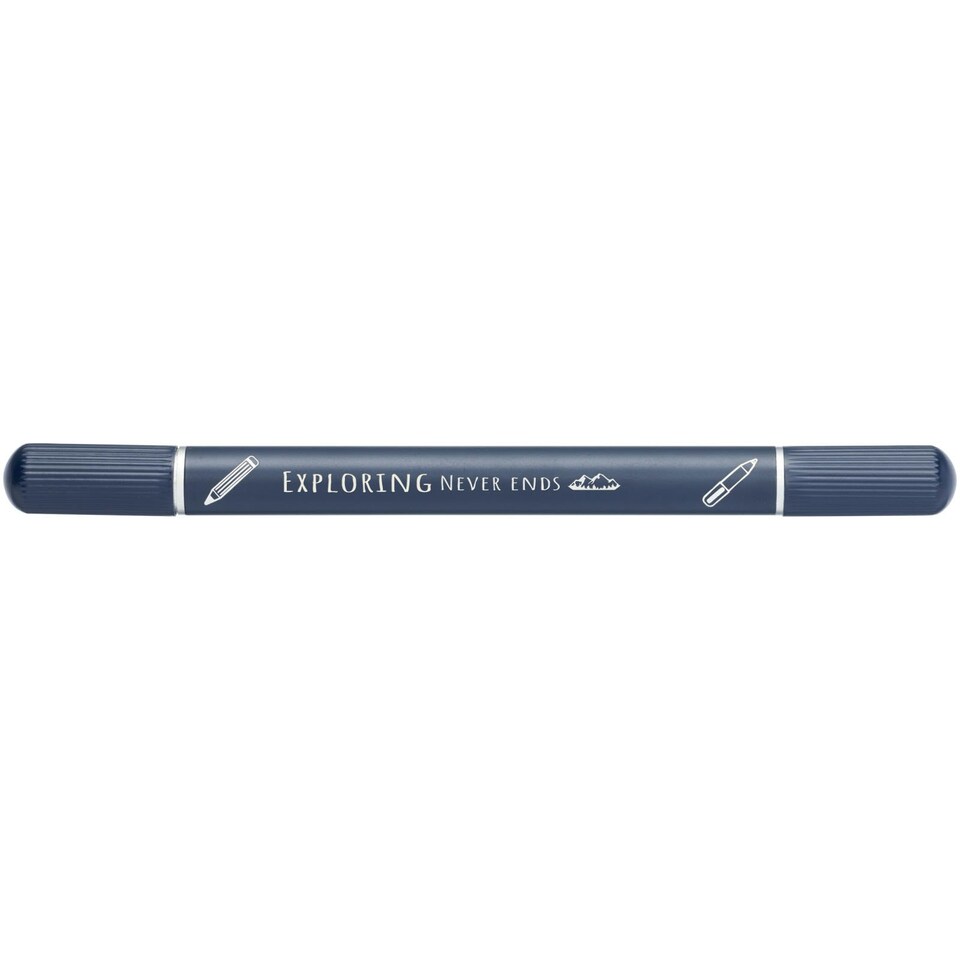 image 1 of Skribo Notepad And Pen Set - Navy - One Size