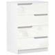 image 1 of HOMCOM 4 Drawer Chest of Drawers for Bedroom, 60 x 40 x 85cm, White