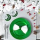 image 9 of Argon Tableware 18 Piece Metallic Charger Plates Set - Green