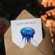 image 3 of Happy Birthday Jellyfish Watercolor Painting Birthday Card