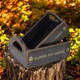 image 2 of "Flower Pot Garden" - Crate Planters (Set of 2) - Wood - Black Black