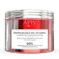 Apis CRANBERRY VITALITY Revitalising Bath Salt with Cranberry and Lemongrass 650g