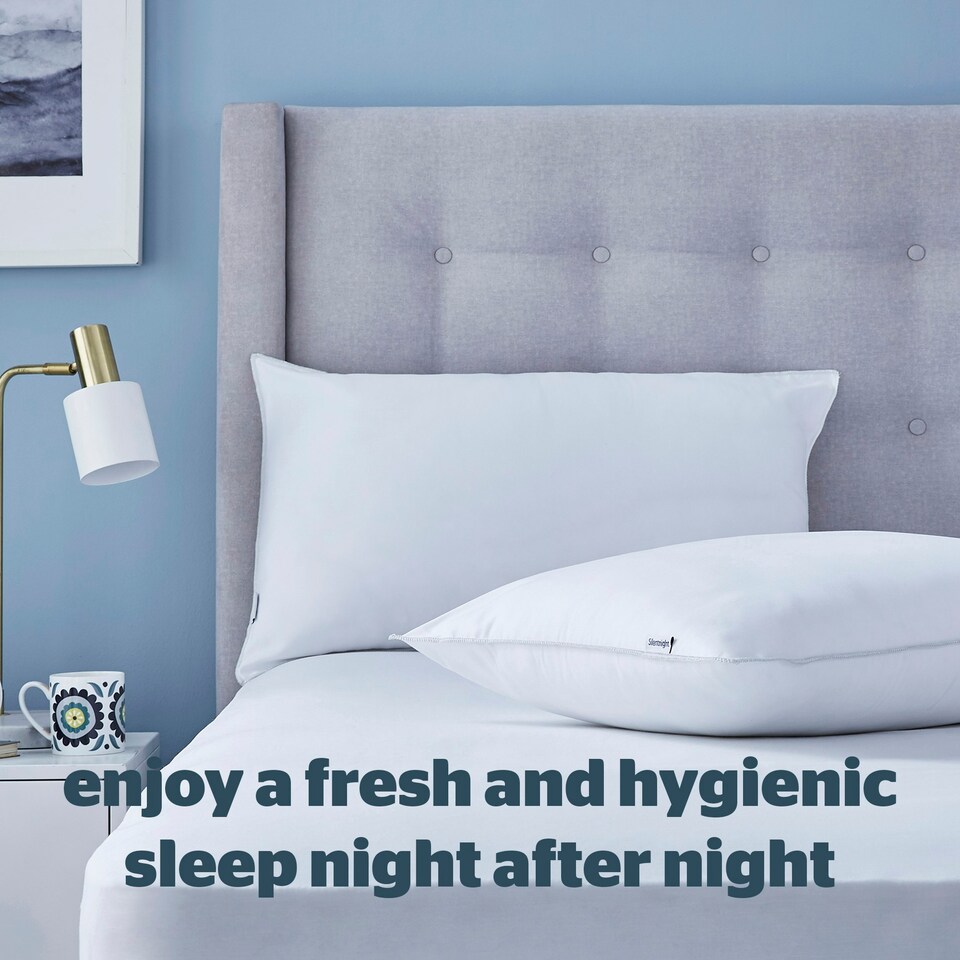 image 1 of Silentnight Superwash Bed Pillows, Hypoallergenic, Medium Support, 4 Pack