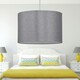 image 4 of Silvery Grey Glitter 33cm Pendant Lightshade Grey