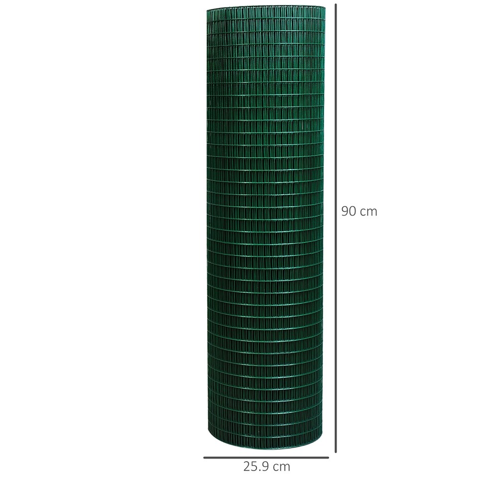 image 1 of PVC Coated Welded Wire Mesh Chicken Poultry Aviary Fence Run Hutch Pet Rabbit