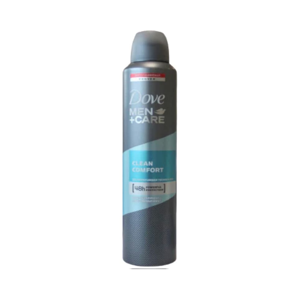Dove Spray Mens Clean Comfort 250ml x 6