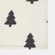 image 3 of OHS Christmas Tree Polar Print Fleece Blanket Throw, 120x150cm - White