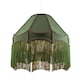 image 1 of Classic Forest Green Floral Jacquard Victorian Empire Pendant Shade Green