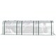 image 9 of Outsunny Tunnel Greenhouse Steel Frame for Garden w Zipper Doors